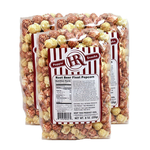 Root Beer Float Popcorn | Pack of 3 | 8 oz | HR Poppin' Snacks