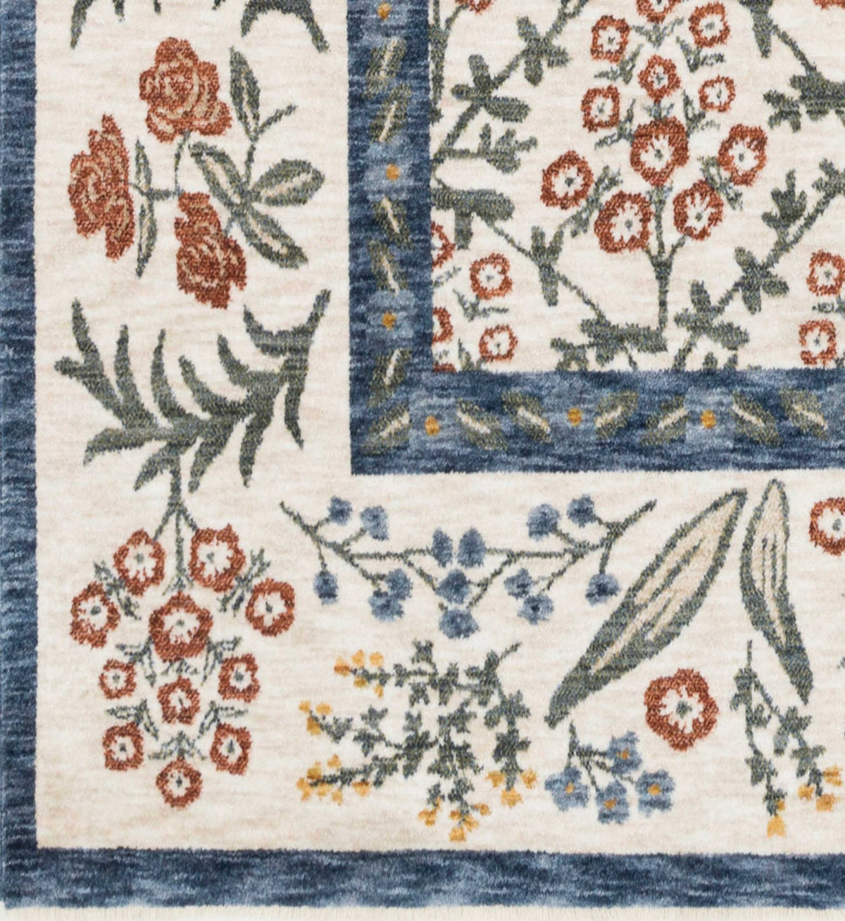 Kismet Suzani Garden Power-Loomed Rug - Cream