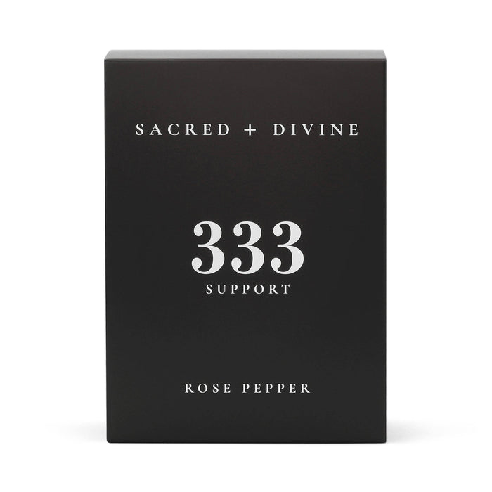 Sacred+ Divine - 333 Candle / Support / Rose Pepper