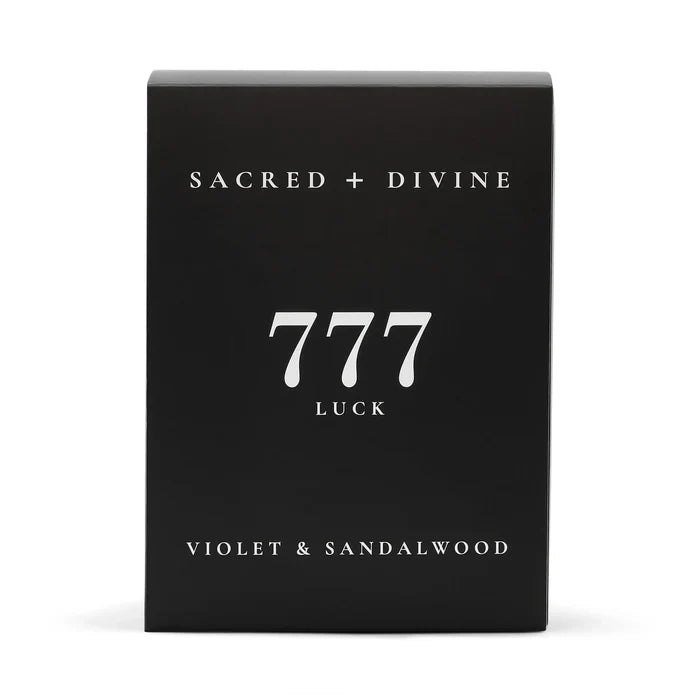 Sacred+ Divine - 777 Candle / Luck / Violet Sandalwood