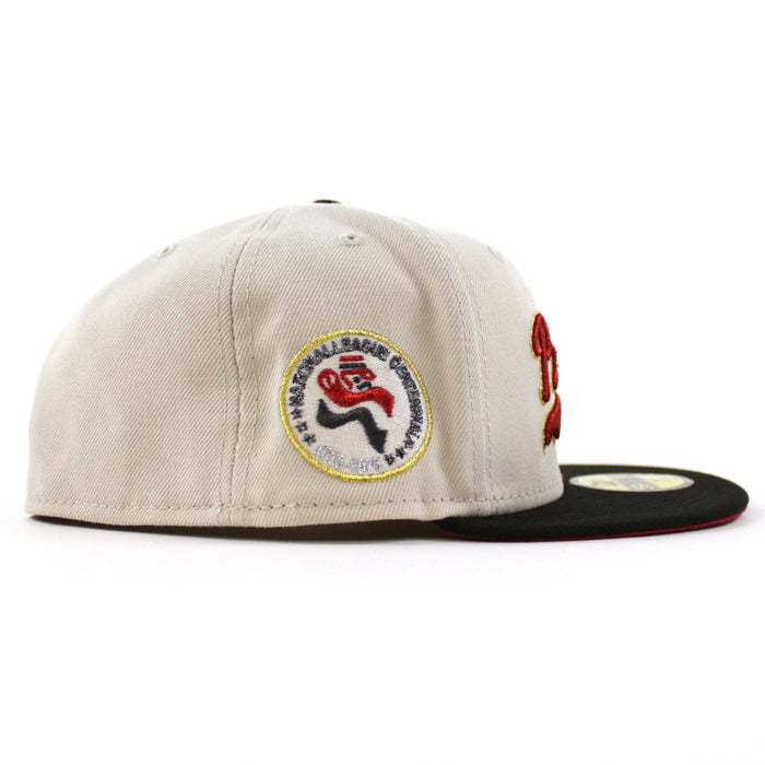 San Diego Padres 1876-1976 New Era 59Fifty Fitted Hat (Stone Black Pinot Under Brim)