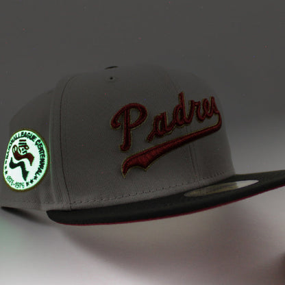 San Diego Padres 1876-1976 New Era 59Fifty Fitted Hat (Stone Black Pinot Under Brim)