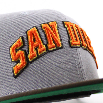 San Diego Padres 1969-1999 International league New Era 59Fifty Fitted Hat (Gray Walnut Green Under Brim)