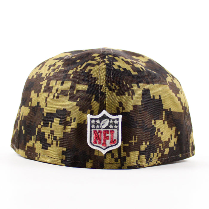 San Francisco 49ers 40th Anniversary New Era 59Fifty Fitted Hat (Digital Camo Red Gray Under Brim)