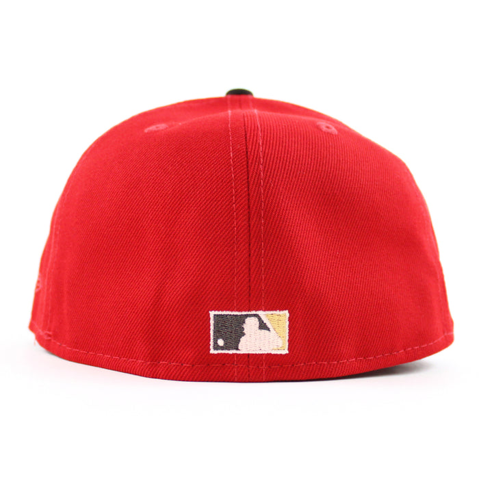 San Francisco Giants Tell It Good Bye New Era 59Fifty Fitted Hat (Scarlet Black Green Under Brim)