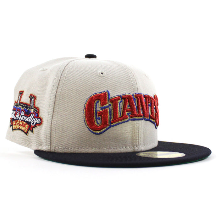 San Francisco Giants Tell It Good Bye New Era 59Fifty Fitted Hat (Stone Navy Green Under Brim)