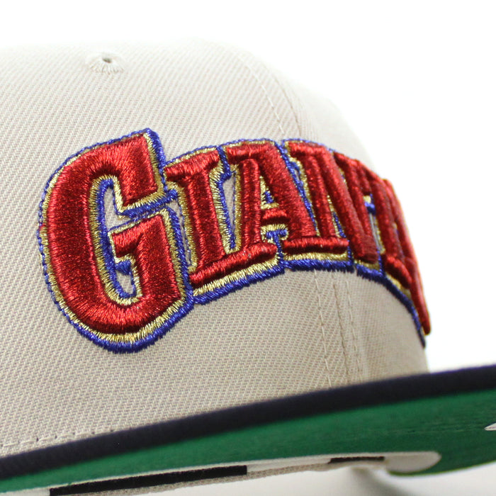 San Francisco Giants Tell It Good Bye New Era 59Fifty Fitted Hat (Stone Navy Green Under Brim)