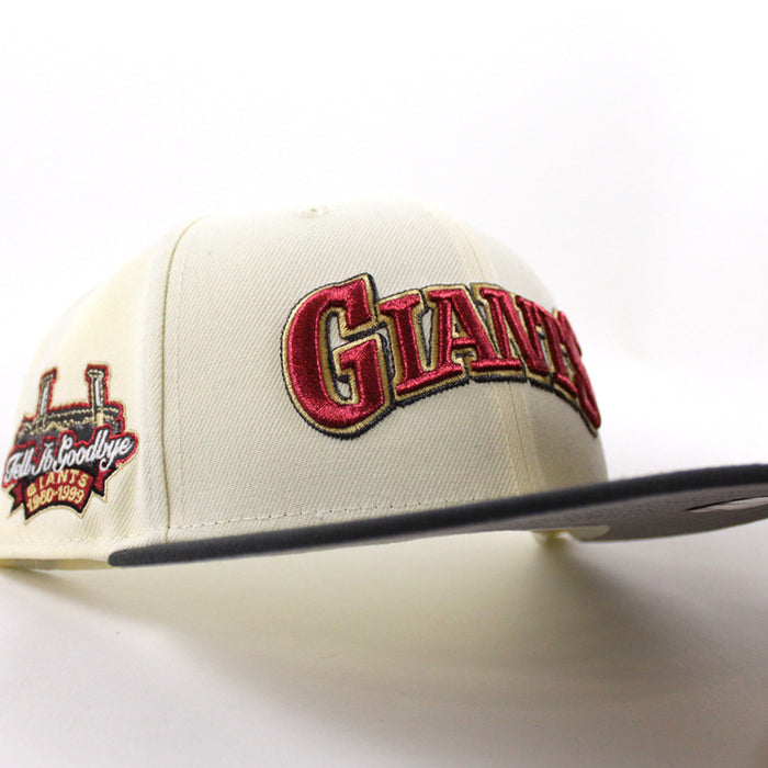 San Francisco Giants Tell It GoodBye New Era 59Fifty Fitted Hat (Chrome White Graphite Gray Under Brim)