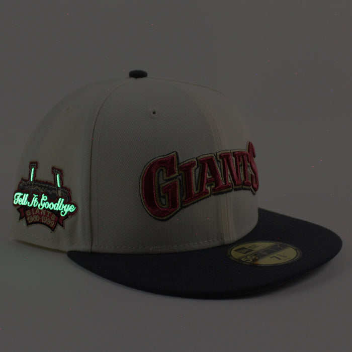 San Francisco Giants Tell It GoodBye New Era 59Fifty Fitted Hat (Chrome White Graphite Gray Under Brim)