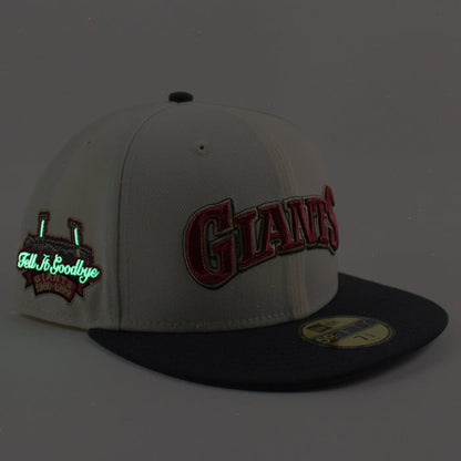 San Francisco Giants Tell It GoodBye New Era 59Fifty Fitted Hat (Chrome White Graphite Gray Under Brim)