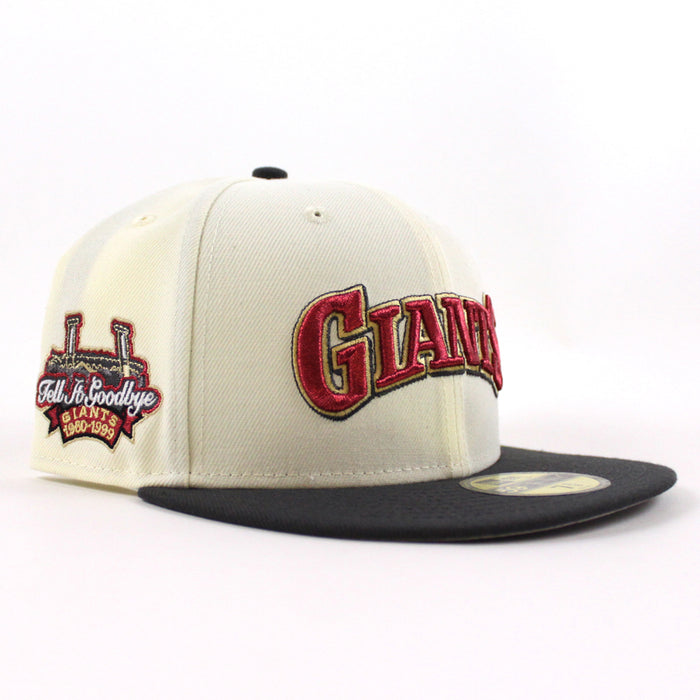 San Francisco Giants Tell It GoodBye New Era 59Fifty Fitted Hat (Chrome White Graphite Gray Under Brim)