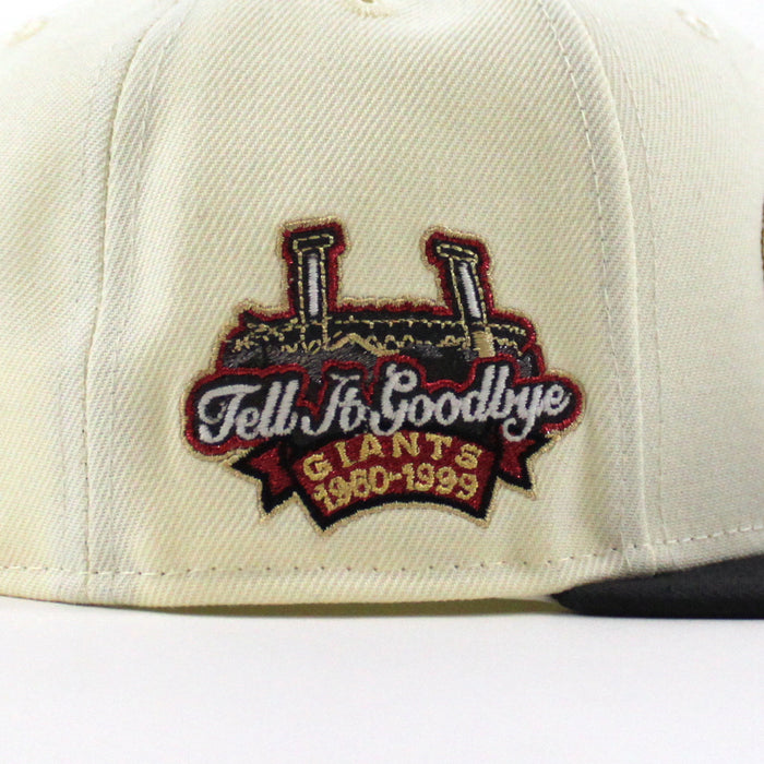 San Francisco Giants Tell It GoodBye New Era 59Fifty Fitted Hat (Chrome White Graphite Gray Under Brim)