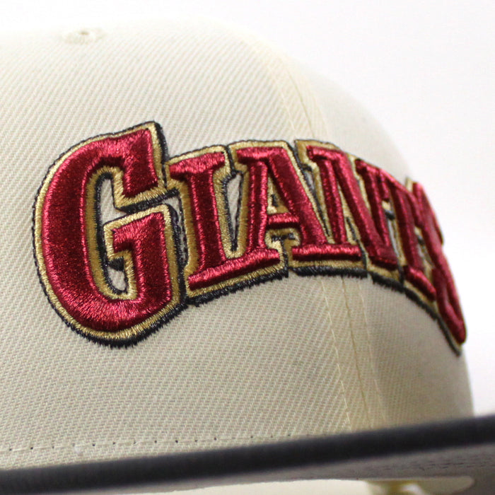 San Francisco Giants Tell It GoodBye New Era 59Fifty Fitted Hat (Chrome White Graphite Gray Under Brim)
