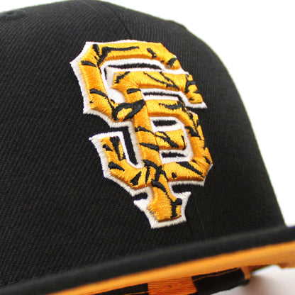 San Francisco Giants TIGERFILL  New Era 59Fifty Fitted Hat (Black Orange Under Brim)