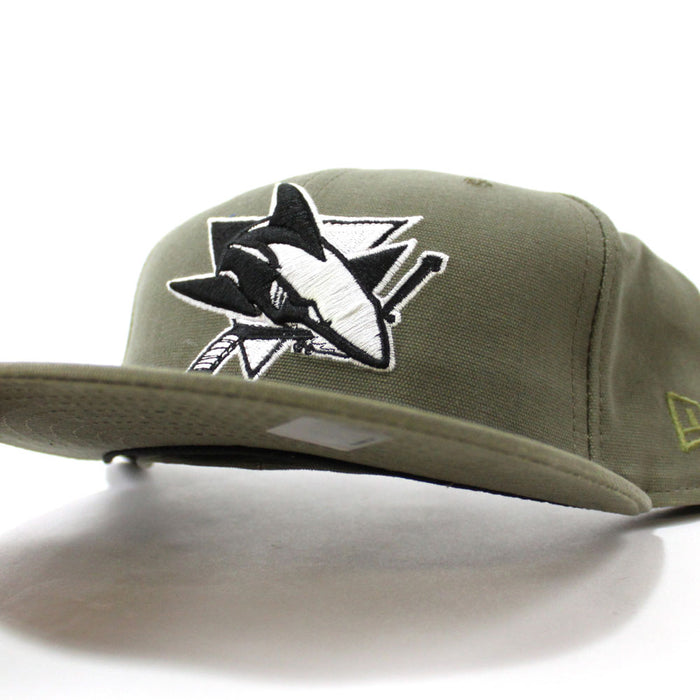 San Jose Sharks New Era 59Fifty Fitted Hat (Olive)