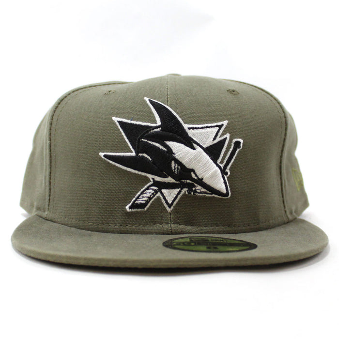 San Jose Sharks New Era 59Fifty Fitted Hat (Olive)