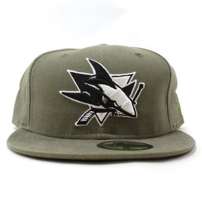 San Jose Sharks New Era 59Fifty Fitted Hat (Olive)