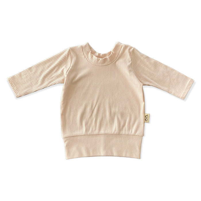 Sand Ribbed Lounge Top