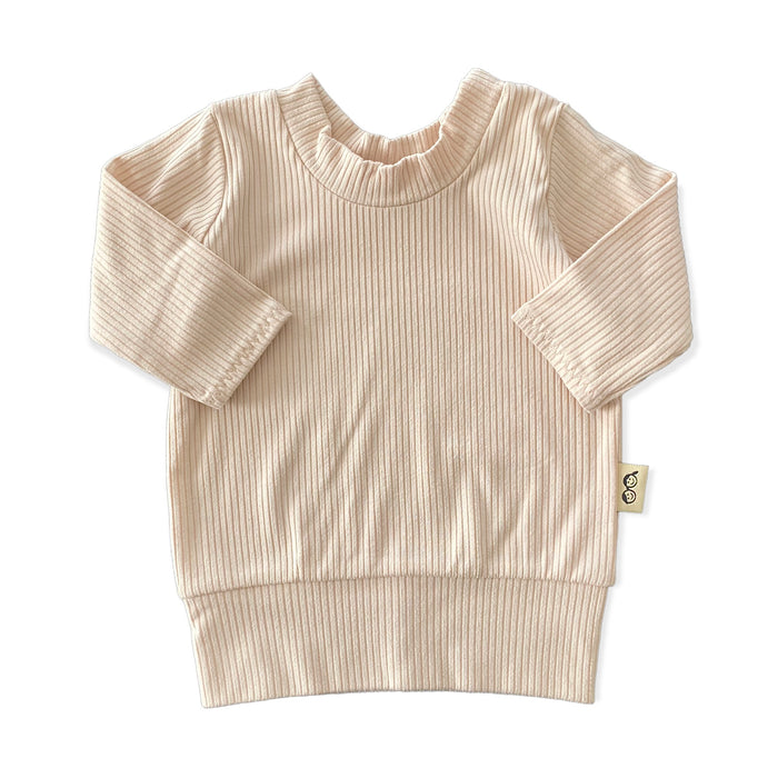 Sand Ribbed Lounge Top