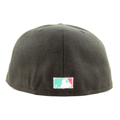 Seattle Mariners 2001 All Star Game New Era 59Fifty Fitted Hat (Black Woodland Camo Green Under Brim)