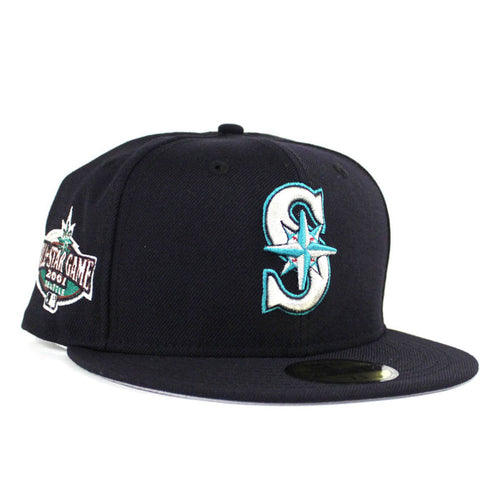 Seattle Mariners 2001 All Star Game New Era 59Fifty Fitted Hat (Gray Under Brim)