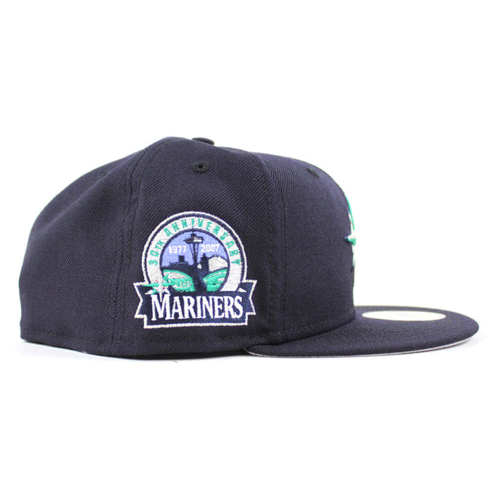 Seattle Mariners 30TH Anniversary New Era 59Fifty Fitted Hat (Navy Grey Under Brim)