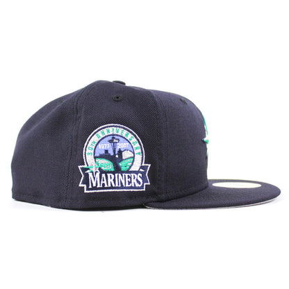 Seattle Mariners 30TH Anniversary New Era 59Fifty Fitted Hat (Navy Grey Under Brim)