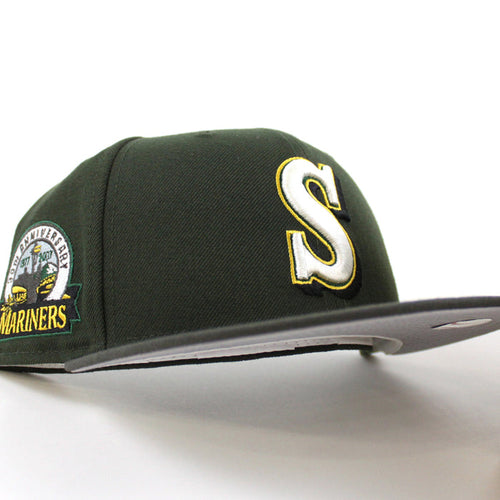 Seattle Mariners 30TH Anniversary New Era 59Fifty Fitted Hat (Seaweed Green Pewter and Gray Under Brim)