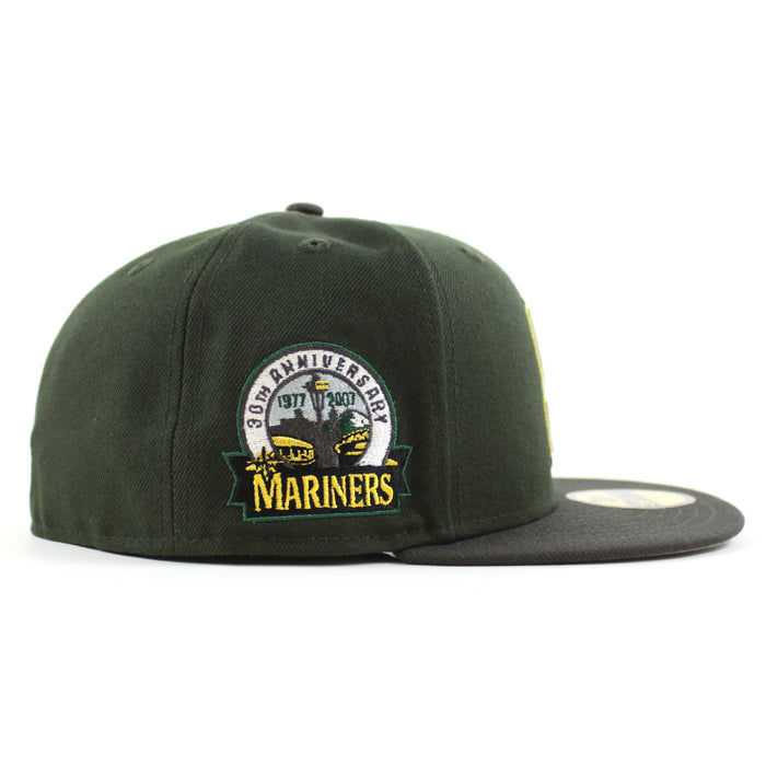 Seattle Mariners 30TH Anniversary New Era 59Fifty Fitted Hat (Seaweed Green Pewter and Gray Under Brim)