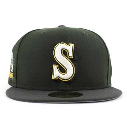 Seattle Mariners 30TH Anniversary New Era 59Fifty Fitted Hat (Seaweed Green Pewter and Gray Under Brim)