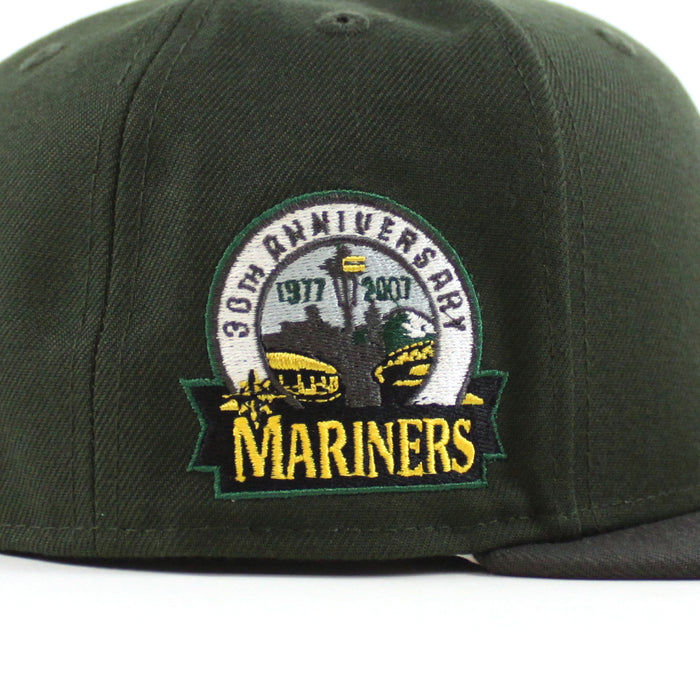 Seattle Mariners 30TH Anniversary New Era 59Fifty Fitted Hat (Seaweed Green Pewter and Gray Under Brim)