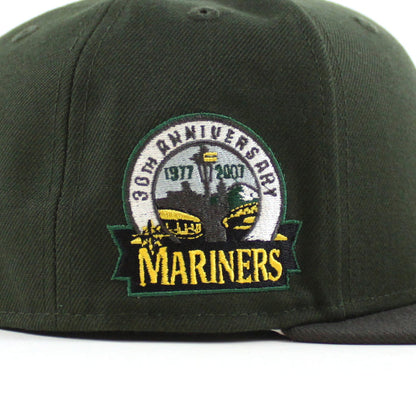 Seattle Mariners 30TH Anniversary New Era 59Fifty Fitted Hat (Seaweed Green Pewter and Gray Under Brim)