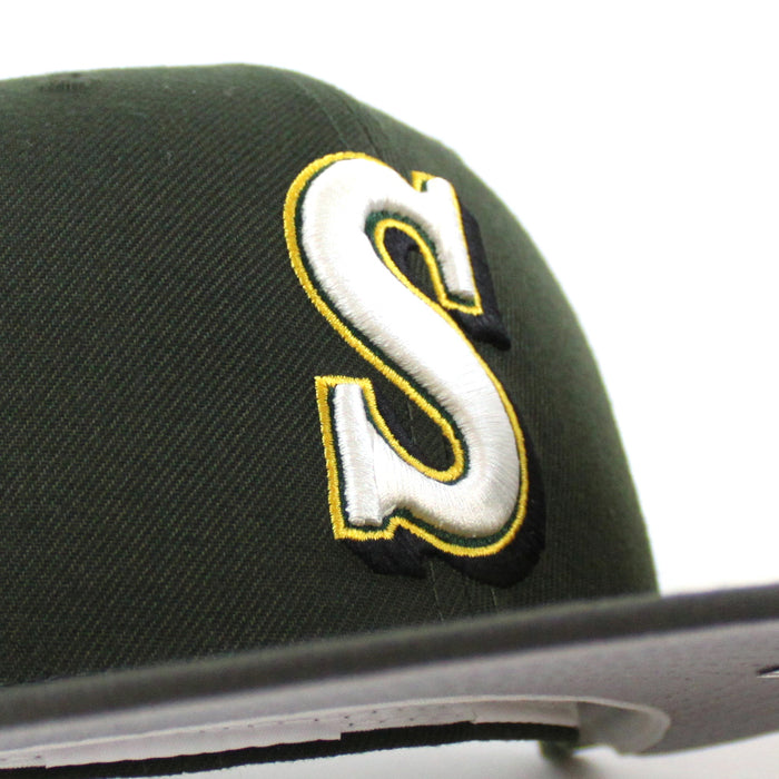 Seattle Mariners 30TH Anniversary New Era 59Fifty Fitted Hat (Seaweed Green Pewter and Gray Under Brim)