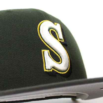 Seattle Mariners 30TH Anniversary New Era 59Fifty Fitted Hat (Seaweed Green Pewter and Gray Under Brim)