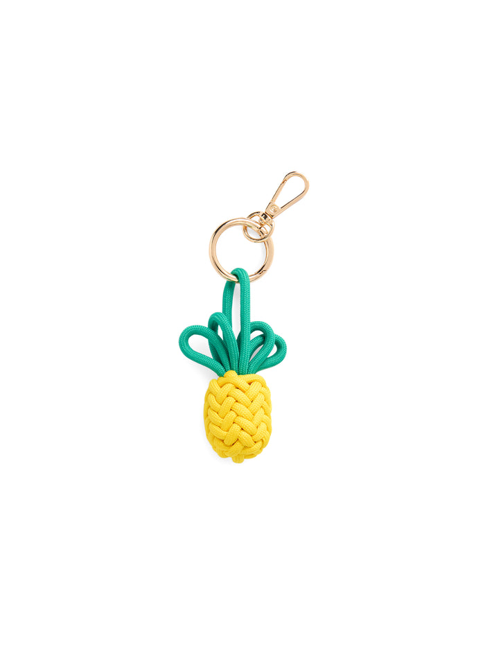 Shiraleah Pineapple Bag Charm/Key Ring, Yellow