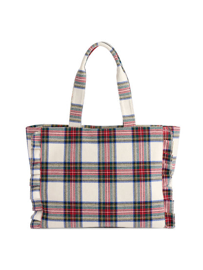 Shiraleah Scottie Ruffle Tote IVORY / OS