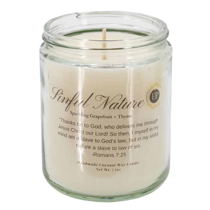 Sinful Nature Mint, Grapefruit & Thyme Scented Candle | 7 oz | Eternal Promises