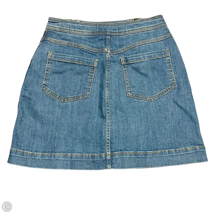 Skirt Mini & Short By Pilcro In Blue Denim, Size: 6
