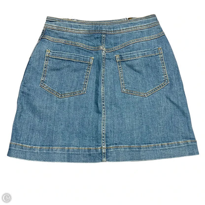 Skirt Mini & Short By Pilcro In Blue Denim, Size: 6
