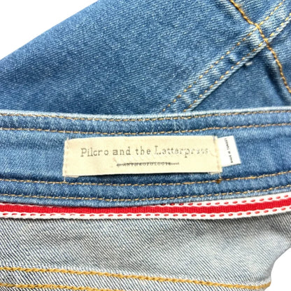 Skirt Mini & Short By Pilcro In Blue Denim, Size: 6