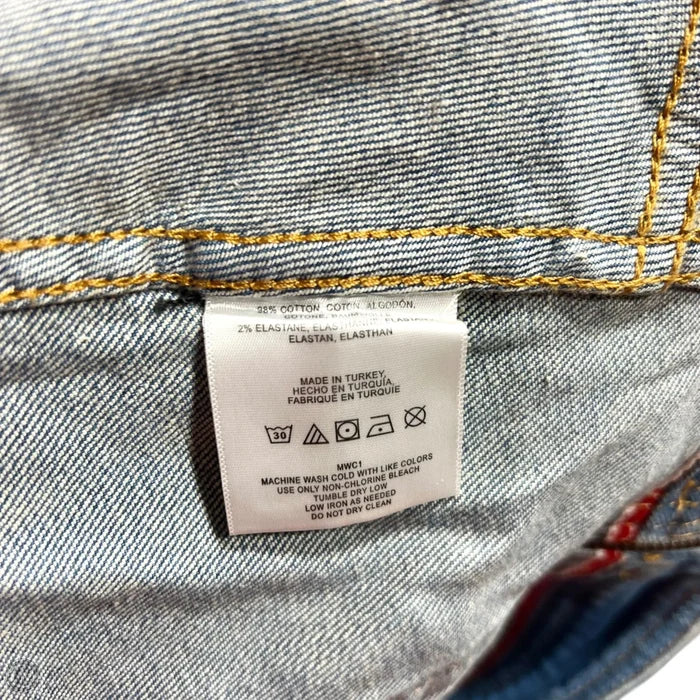 Skirt Mini & Short By Pilcro In Blue Denim, Size: 6