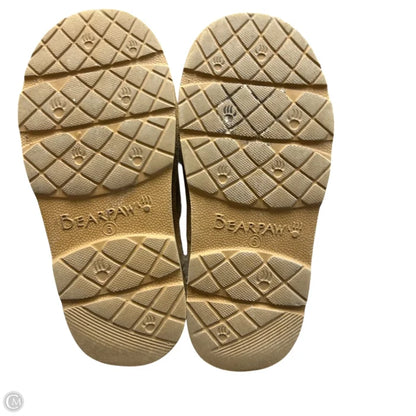 Slippers By Bearpaw In Tan & White, Size: 6