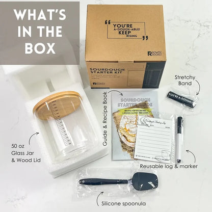 Sourdough Starter Jar Kit with Glass Jar