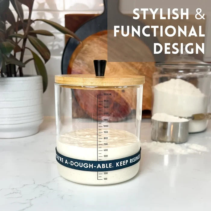 Sourdough Starter Jar Kit with Glass Jar