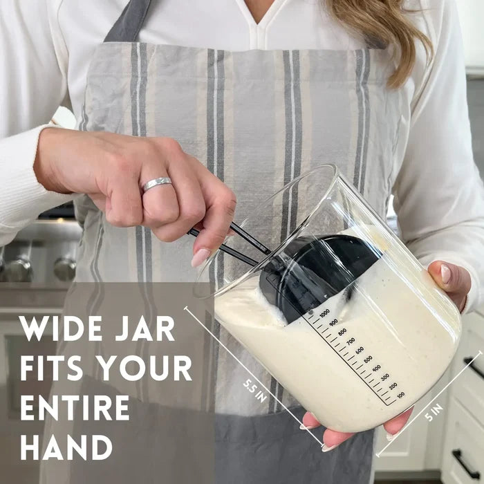 Sourdough Starter Jar Kit with Glass Jar