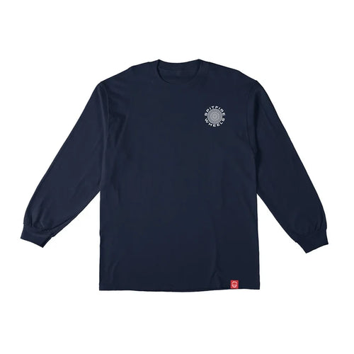 Spitfire -  Classic 87 Swirl Longsleeve Tee (Navy/White)
