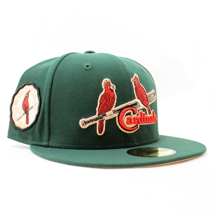 St. Louis Cardinals 1934 World Series New Era 59Fifty Fitted Hat (Dark Green Peach Under Brim)