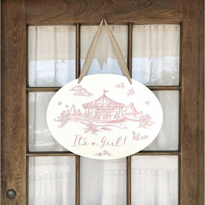 Storyland Toile Baby Door Hanger
