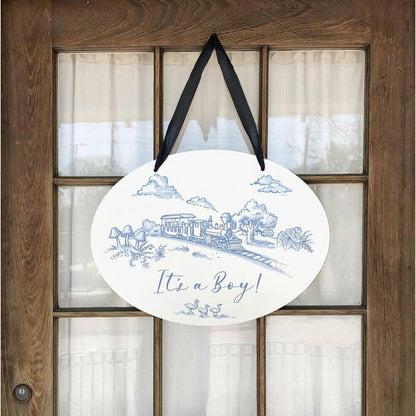 Storyland Toile Baby Door Hanger