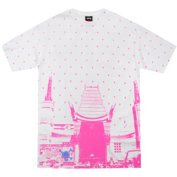 Stussy Chinese Theatre Tee Pink